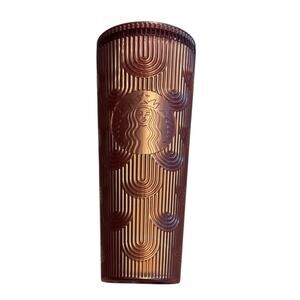 Starbucks Pink Shimmer Shell Mermaid Scales Cold Cup Tumbler 24oz No Straw 2023